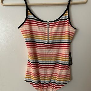 NWT multi color bodysuit from express size small
